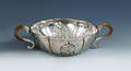 New York silver two handled bowl ca 1725