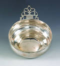 Boston silver porringer mid 18th c