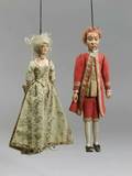 Two Continental Wood and Composition Puppets