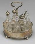 American Coin Silver Seven Bottle Cruet Set