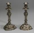 Pair of French 950 Silver Renaissance Revival Candlesticks