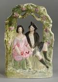 Staffordshiretype Earthenware Figural Group