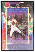 Peter Max Signed Atlanta Super Bowl XXVIII Poster