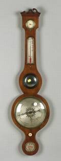 Georgianstyle Mahogany Wheel Barometer