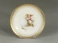 Set of Six Mintons Porcelain Plates Decorated with Cherubs