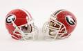 2 Georgia Bulldogs Signed Helmets Dooley  Perdue