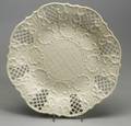 Staffordshire White Salt Glazed Stoneware Dish