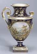 Derby Porcelain Scenic Vase