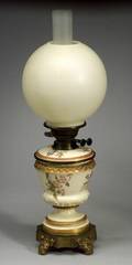 Royal Worcester Porcelain Oil Lamp