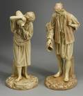 Pair of Royal Worcester Eastern Water Carriers