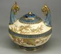 Royal Worcester Porcelain Mortuary Vase and Cover