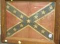 Small Framed Confederate Flag