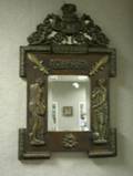 Neoclassical Brass Mounted Mahogany Mirror