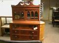 Federal Glazed Mahogany Veneer Ladys Desk