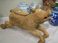 Small Carouselstyle Carved Wood Pig