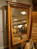 Biedermeier Maple Cheval Mirror
