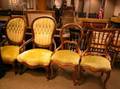Set of Four Rococo Revival Upholstered Carved Walnut Parlor Chairs