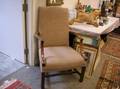 Chippendalestyle Upholstered Mahogany Lolling Chair