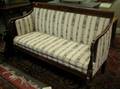Sheraton Upholstered Inlaid Mahogany Settee