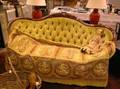 Rococo Revival Upholstered Carved Walnut Sofa