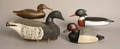Group of four duck decoys