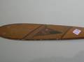Miniature Paint Decorated Birdseye Maple Canoe Paddle