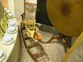 Childs Victorian Pressed Oak Arm Rocker and a Rocking Horse Shoefly