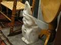 Japanese Carved Marble Dual Face ManRabbit