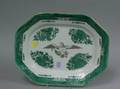 Green Fitzhugh and Eagle Pattern Porcelain Platter