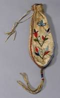 Eastern Plains Beaded Hide Pouch