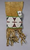 Central Plains Beaded Hide Pipe Bag