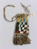 Northern Plains Beaded and Quilled Hide Pouch
