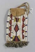 Plains Beaded Hide Pouch