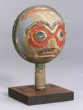Northwest Coast Painted Wood Rattle