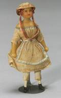 Tiny Wax Doll in Original Outfit
