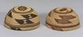 Two Northern California Twined Basketry Hats