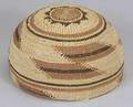 Northern California Polychrome Twined Basketry Hat