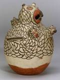 Southwest Painted Pottery Owl