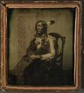Rare Ambrotype Photograph of Southern Cheyenne Chief War Bonnet