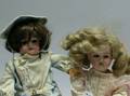 Two Small German Bisque Head Dolls