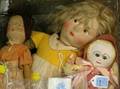 Group of Dolls and Two Steiff Animals