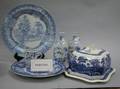 Approximately Seventy Pieces of Blue and White Decorated Pottery and Porcelain
