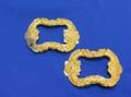Pair of Spanish Colonialstyle Gold Shoe Buckles