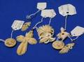 Seven Swiss Carved Ivory Jewelry Items