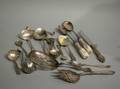 Group of Seventeen Mostly Sterling Silver Serving and Flatware Items