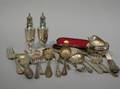 Nineteen Pieces of Sterling Silver and Silver Plated Flatware and Table Items