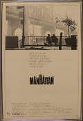 Two framed movie posters for Manhattan and Die Grosse Liebe Meines Lebens