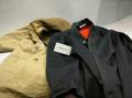 Group of Mens 19th and 20th Century Vests Clothing Accessories Military Wear and a Carriage Blanket