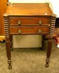 Federal Mahogany TwoDrawer Workstand