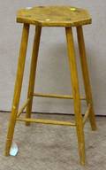18th Century Windsor Octagonal Seat Splayedleg Stool